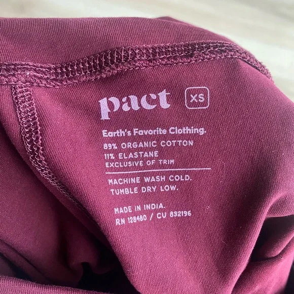 Pact Organic Cotton Leggings - Picture 2 of 3